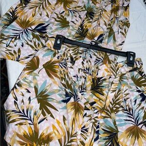 Tropical Print Pants